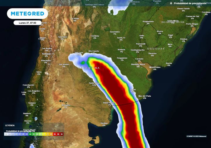 La última semana de enero vendrá con tormentas fuertes y temperaturas elevadas